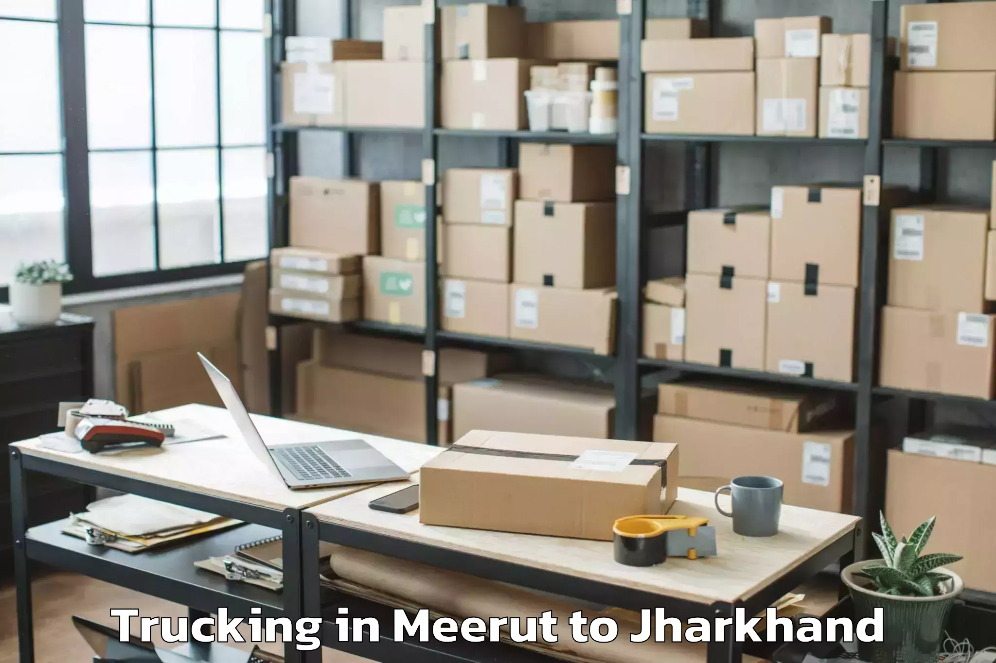 Book Meerut to Bansjor Trucking Online